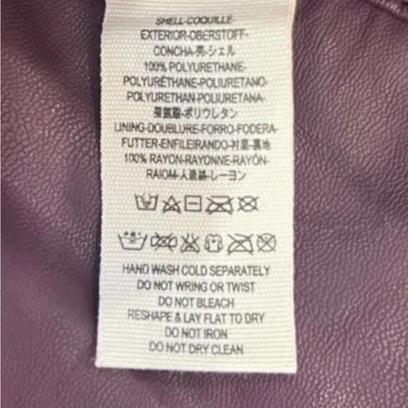 Free People Vegan Mini Skirt femme wine Sz 4 - Picture 6 of 9